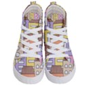Houses City Architecture Building Kids  Hi-Top Skate Sneakers View1