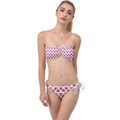 Illustration Watermelon Fruit-food Melon Twist Bandeau Bikini Set