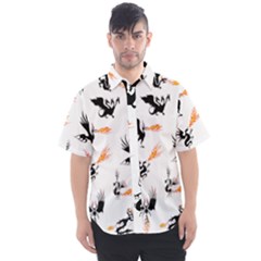Phoenix Dragon Fire Bird Men s Short Sleeve Shirt