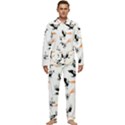 Phoenix Dragon Fire Bird Men s Long Sleeve Velvet Pocket Pajamas Set View1