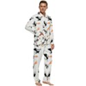 Phoenix Dragon Fire Bird Men s Long Sleeve Velvet Pocket Pajamas Set View2
