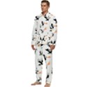 Phoenix Dragon Fire Bird Men s Long Sleeve Velvet Pocket Pajamas Set View3