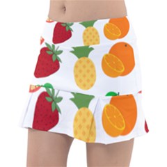 Fruits Cartoon Classic Tennis Skirt