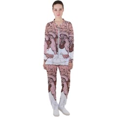 Cerebrum Human Structure Cartoon Human Brain Casual Jacket And Pants Set