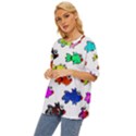 Fish Fishes Marine Life Swimming Water Oversized Basic Tee View2