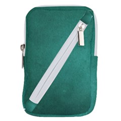Background-green Belt Pouch Bag (small) by nateshop