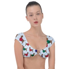 Dachshund Cap Sleeve Ring Bikini Top