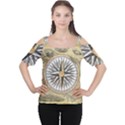 Map Vintage Nautical Collage Cutout Shoulder Tee View1