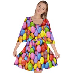 Candy Velour Kimono Dress