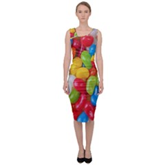 Candy-ball Sleeveless Pencil Dress