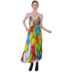 Candy-ball Tie Back Maxi Dress
