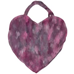 Abstract-pink Giant Heart Shaped Tote