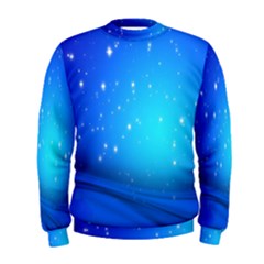 Background-blue Star Men s Sweatshirt by nateshop