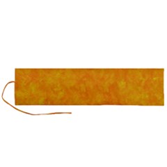 Background-yellow Roll Up Canvas Pencil Holder (l)