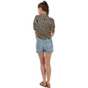 Retro-form-shape-abstract Tie Front Shirt  View2