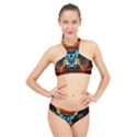 Duck-crazy-duck-abstract High Neck Bikini Set View1