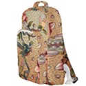 Flower Cubism Mosaic Vintage Double Compartment Backpack View1