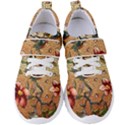 Flower Cubism Mosaic Vintage Women s Velcro Strap Shoes View1