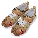 Flower Cubism Mosaic Vintage Women s Velcro Strap Shoes View2