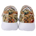 Flower Cubism Mosaic Vintage Women s Velcro Strap Shoes View4