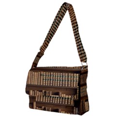 Books Bookcase Old Books Historical Full Print Messenger Bag (l) by Amaryn4rt