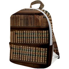 Books Bookcase Old Books Historical Zip Up Backpack