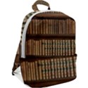 Books Bookcase Old Books Historical Zip Up Backpack View2