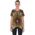 Barcelona Stained Glass Window Cut Out Side Drop Tee View1