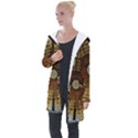 Barcelona Stained Glass Window Longline Hooded Cardigan View1