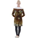 Barcelona Stained Glass Window Longline Hooded Cardigan View2