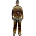 Barcelona Stained Glass Window Men s Long Sleeve Satin Pajamas Set View2