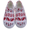Vectors Ukraine Scheme Pattern Kit Kids  Canvas Slip Ons View1