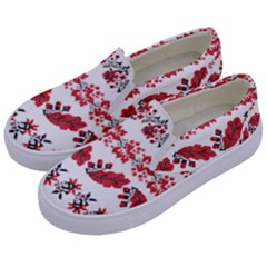 Vectors Ukraine Scheme Pattern Kit Kids  Canvas Slip Ons