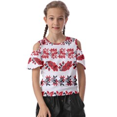 Vectors Ukraine Scheme Pattern Kit Kids  Butterfly Cutout Tee