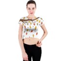 Autumn Isolated Blade Branch Crew Neck Crop Top View1