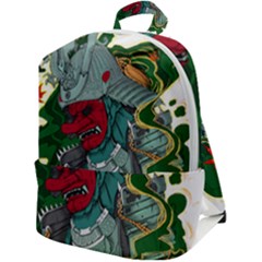 Armor Japan Maple Leaves Samurai Zip Up Backpack