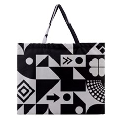 Abstract Art Artistic Artwork Zipper Large Tote Bag by Amaryn4rt