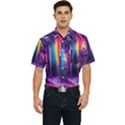 Purple Drawing Digital Art Men s Short Sleeve Pocket Shirt  View1