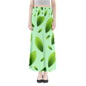 Background Pattern Leaves Nature Full Length Maxi Skirt View1
