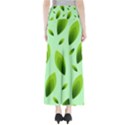 Background Pattern Leaves Nature Full Length Maxi Skirt View2