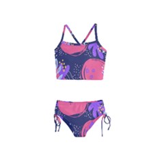 Abstract Background Shapes Banner Girls  Tankini Swimsuit