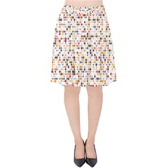 Art Pattern Design Wallpaper Velvet High Waist Skirt