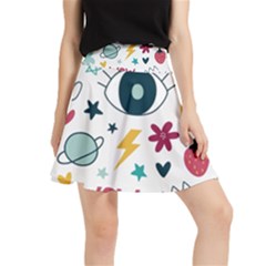 Wallpaper Background Cute Design Waistband Skirt