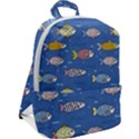 Sea Fish Blue Submarine Animals Zip Up Backpack View2