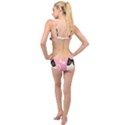 Cat Pattern Backgroundpet Layered Top Bikini Set View2
