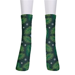 Leaves Snowflake Pattern Holiday Crew Socks