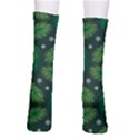 Leaves Snowflake Pattern Holiday Crew Socks View2