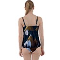 Mountains Forest Moon Stars View Twist Front Tankini Set View2