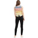 Illustration Retro Sun Sunset Vintage Graphic V-Neck Cropped Tank Top View2