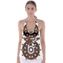 Gear Clockwork Decorative Fancy Babydoll Tankini Top View1